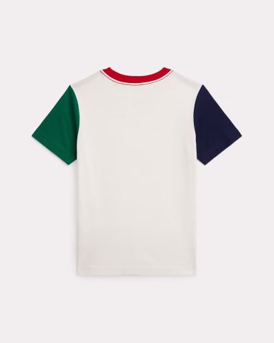 Logo Color-Blocked Cotton Tee Baby/Toddler/Kids Boys - White Multi #100063026 - Image 2