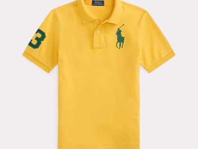 Big Pony Cotton Mesh Polo Shirt Toddler/Kid Boys-Gold Bugle