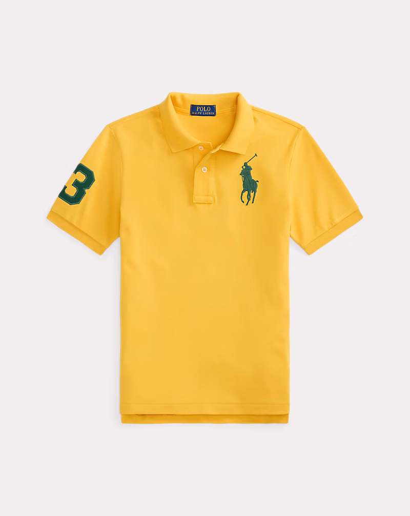 s7-AI323703635113_lifestyle Big Pony Cotton Mesh Polo Shirt Toddler/Kid Boys-Gold Bugle - Image 1