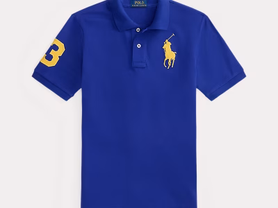 Big Pony Cotton Mesh Polo Shirt Toddler/Kids Boys-Classic Azure