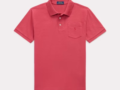 Cotton Jersey Pocket Polo Shirt Toddler/Kids Boys - Nantucket Red #100053248