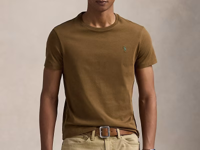 Jersey Crewneck T-Shirt - All Fits(Classic)- Nature Brown#440903