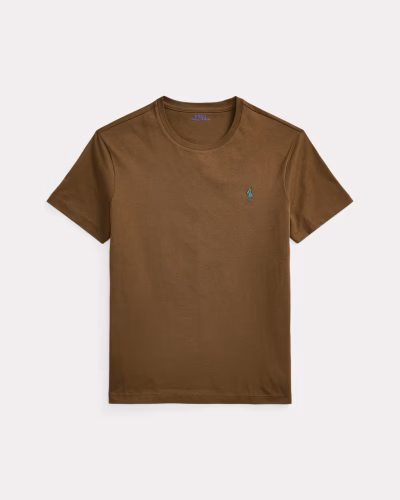 Jersey Crewneck T-Shirt - All Fits(Classic)- Nature Brown#440903 - Image 2