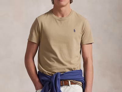 Jersey Crewneck T-Shirt - All Fits(Classic)- Coastal Beige#440903