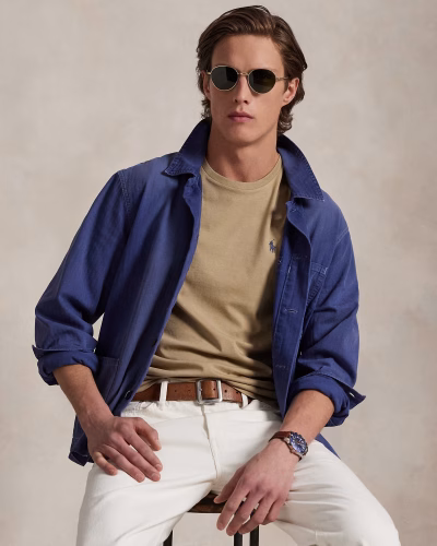 Jersey Crewneck T-Shirt - All Fits(Classic)- Coastal Beige#440903 - Image 2