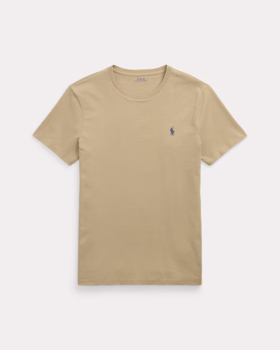 Jersey Crewneck T-Shirt - All Fits(Classic)- Coastal Beige#440903 - Image 4