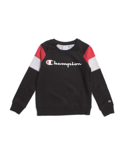 CHAMPION Big Boys Raglan Sleeve Pieced Crew Neck Sweatshirt -1001017245 - Image 1