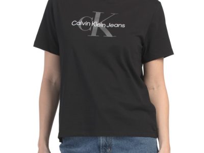 CALVIN KLEIN JEANS Short Sleeve Slim Classic Logo Tee-black#1001029578