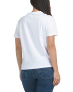 CALVIN KLEIN JEANS Short Sleeve Classic Logo Tee-white#1001029580 - Image 2