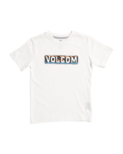 VOLCOM Little Boys Grass Pass Short Sleeve Tee-White#1001058011 - Image 1