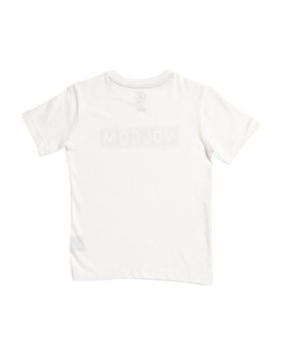 VOLCOM Little Boys Grass Pass Short Sleeve Tee-White#1001058011 - Image 2