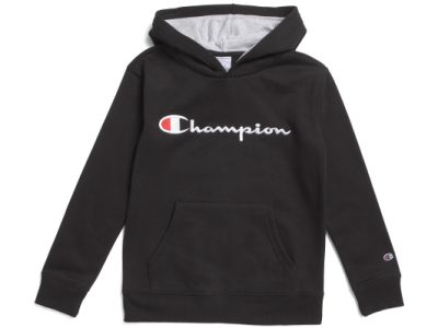 CHAMPION Big Boys Signature Embroidered Pull Over Hoodie - black #1001031039