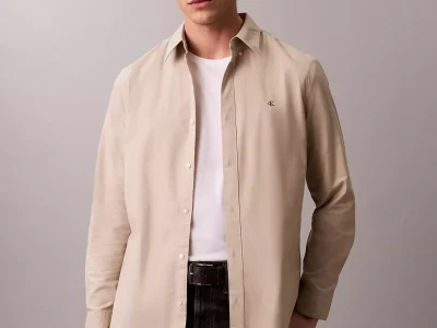 Solid Oxford Classic Button-Down Shirt-Ancient Marble