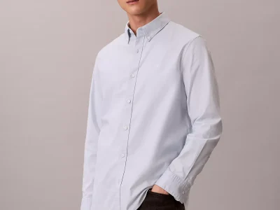 Solid Oxford Classic Button-Down Shirt-Plein Air