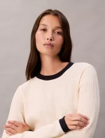 Waffle Knit T-Shirt-Shortbread - Image 4