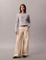 Monologo Long Sleeve Tee-Grey Heather - Image 3