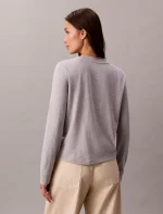 Monologo Long Sleeve Tee-Grey Heather - Image 2