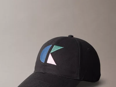 Monogram Logo Block Graphic Baseball Cap