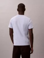 Distressed Monogram Classic T-Shirt-Casual Blue - Image 3