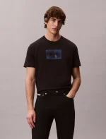 Distressed Monogram Classic T-Shirt-Black - Image 2