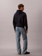 Monologo Premium Fleece Hoodie-Dark Sapphire - Image 3