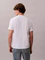 Layered Script Logo Graphic Classic T-Shirt-Brilliant White - Image 3