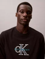 Monologo Long Sleeve Tee-Black - Image 2