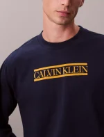 Line Logo Graphic Relaxed T-Shirt-Dark Sapphire - Image 4