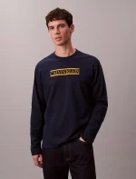 Line Logo Graphic Relaxed T-Shirt-Dark Sapphire