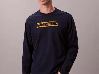 Line Logo Graphic Relaxed T-Shirt-Dark Sapphire