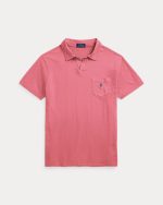 Standard Fit Cotton-Linen Polo Shirt-Adirondack Berry - Image 3