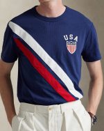 Standard Fit Jersey Graphic T-Shirt-Dark Cobalt - Image 2