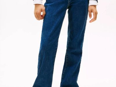 Kids' Kick Flare Stretch Denim-Dark Wash