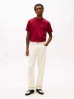 Smooth Cotton Interlock Crest T-Shirt-Rouge - Image 3