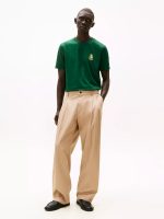 Smooth Cotton Interlock Crest T-Shirt-Ornamental Green - Image 3