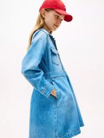 Kids' Denim Dress-Medium Denim - Image 6