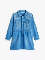 Kids' Denim Dress-Medium Denim - Image 4