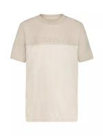 Boys Logo Graphic Dual Tone T-Shirt-Natural Linen