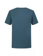 Boys Vertical Logo Graphic Classic T-Shirt-Officer Blue Mini Stripe - Image 3