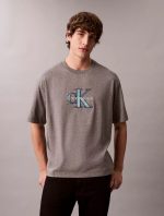 Monologo Relaxed T-Shirt-Med Grey Htr