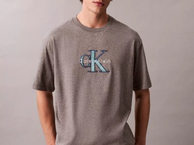 Monologo Relaxed T-Shirt-Med Grey Htr