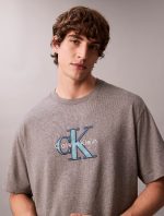 Monologo Relaxed T-Shirt-Med Grey Htr - Image 2