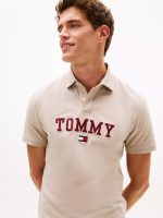 Regular Fit Monotype Tommy Logo Polo-Stone - Image 2