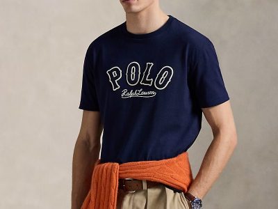 Classic Fit Western-Logo T-Shirt-Cruise Navy