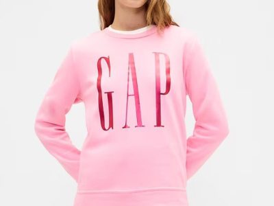 Relaxed Gap Logo Sweatshirt-May Pink