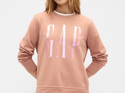 Relaxed Gap Logo Sweatshirt-Mocha Mousse