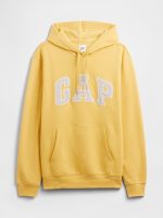 Relaxed Gap Logo Hoodie-French Almond Yellow - Image 3