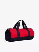 Tommy Logo Colorblock Canvas Duffle Bag-Navy / Red / White - Image 3