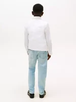 Kids' Bleached Wash Straight Jean-Bleachwashed - Image 3