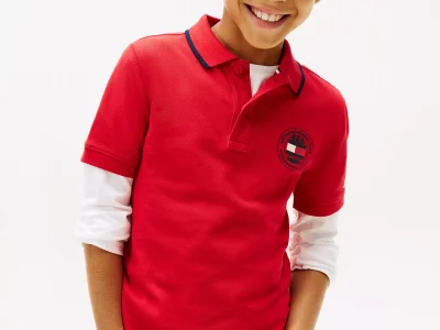 Kids' Park Logo Polo-Primary Red